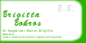 brigitta bokros business card